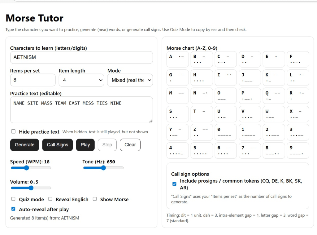 LearnMorse screenshot