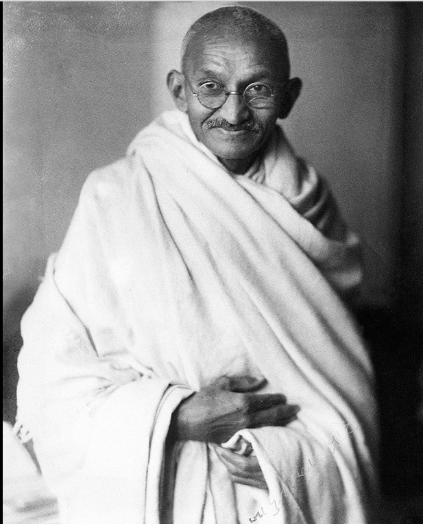 Studio photograph of Mahatma Gandhi ji, London, 1931.
